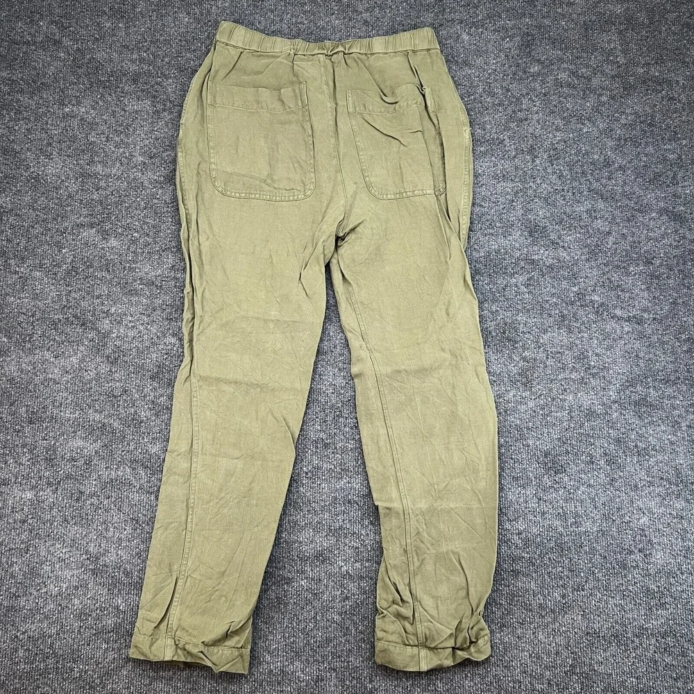 Alex Mill Pants Men's Small Linen Blend Button Joggers Green Outdoor